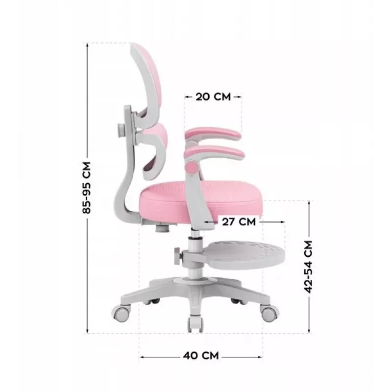 MARK ADLER Junior 4.4 Pink Pöörlev Lauatool