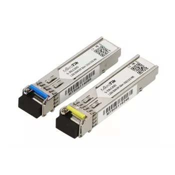 MikroTik SFP-moodul S-3553LC20D, 1.25Gb/s, 20km, üksikrežiim, paar (T1310nm/R1550nm) + (T1550nm/R1310nm)