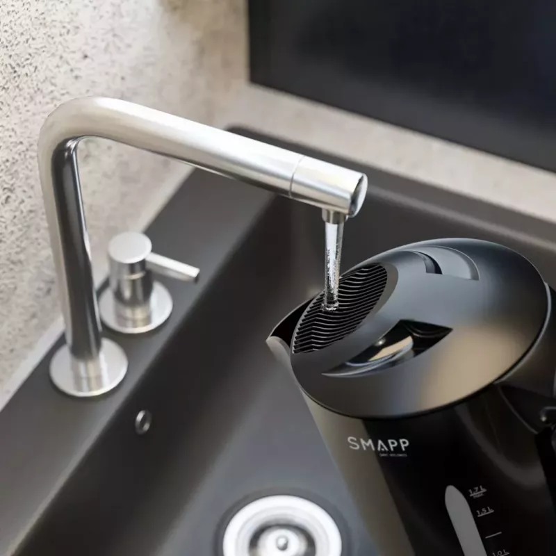 SMAPP 1.7L juhtmevaba veekeetja must 2200W