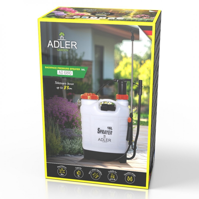 Adler AD 6810 Seljakotipritsepihusti 16L