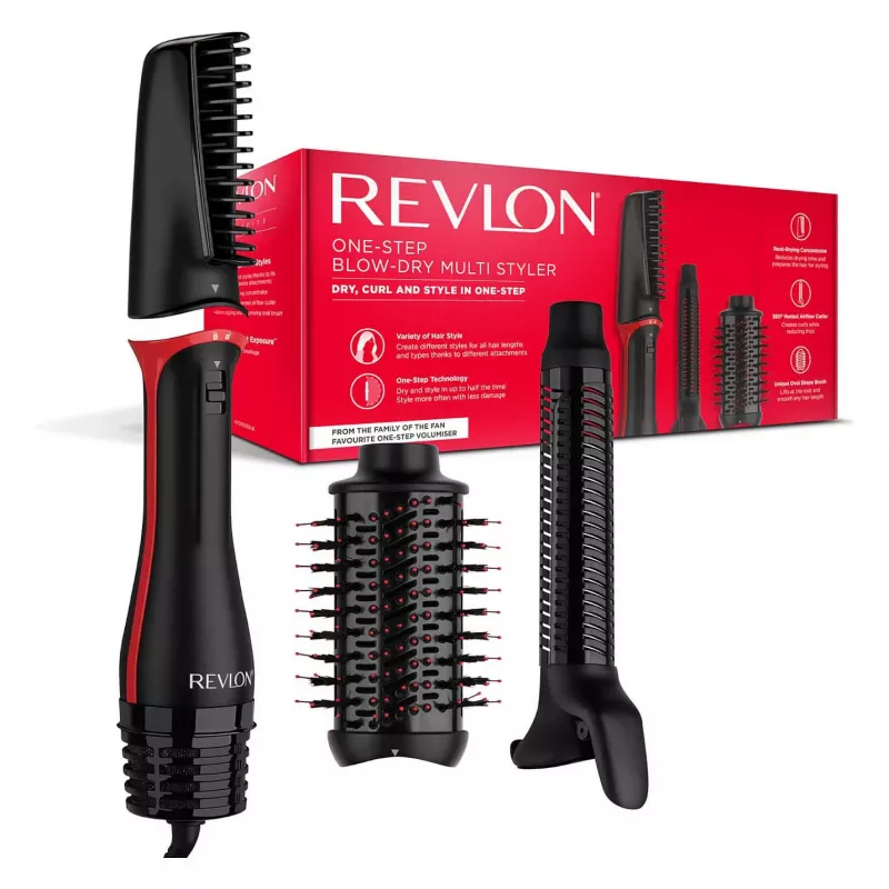REVLON juuste kuivati ja mitmestilija One-Step OneStep Must Punane (RVDR5333E)