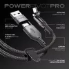 STATIK PowerPivot Pro Nylon Braided USB-C to USB-C kaabel 3m Must