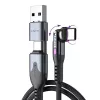 STATIK PowerPivot Pro Nylon Braided USB-C to USB-C kaabel 3m Must