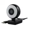 WEMISS CM-A2 Stream Series koos ringvalgusega Full HD veebikaamera, 1/3 inch CMOS andur, must