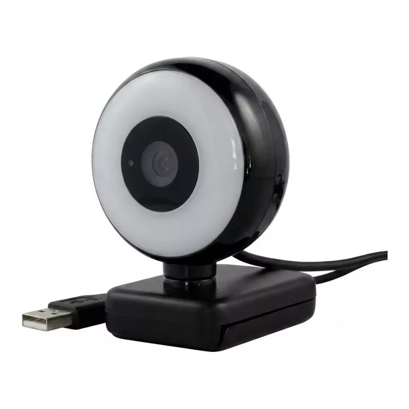 WEMISS CM-A2 Stream Series koos ringvalgusega Full HD veebikaamera, 1/3 inch CMOS andur, must