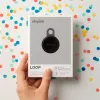 Chipolo LOOP – laetav Bluetooth-otsinguseade silikoonaasaga iOS-ile ja Androidile, 4-pakk (Charcoal, Chalk, Navy, Coral)
