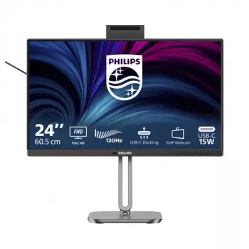 Philips 24B2U4301H 4000 Series 23.8 inch IPS Full HD Monitor with USB-C 90W PD, Webcam, Speakers, KVM