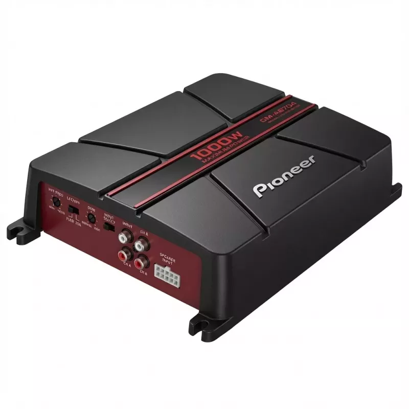 Pioneer GM-A6704 4-kanaliline Class AB auto võimendi - 1000W Max, 60W RMS x 4 4 Ohm juures