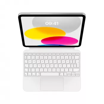 Apple Magic Keyboard Folio puuteplaadiga – Briti inglise keel (QWERTY) – Valge – iPadile (10. põlvkond)