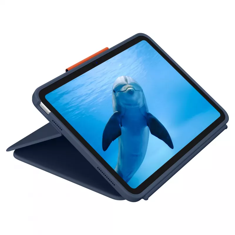 Logitech Rugged Combo 4 Touch klaviatuurikorpus puuteplaadiga Apple iPad 10. põlvkonnale - Classic Blue - Pan Nordic QWERTY