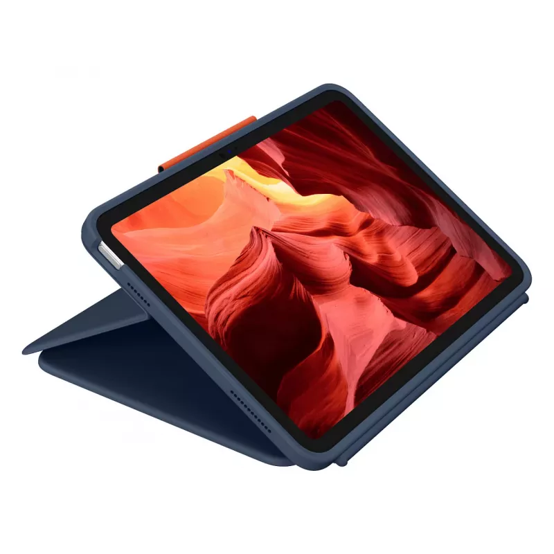 Logitech Rugged Combo 4 Touch klaviatuurikorpus puuteplaadiga Apple iPad 10. põlvkonnale - Classic Blue - Pan Nordic QWERTY
