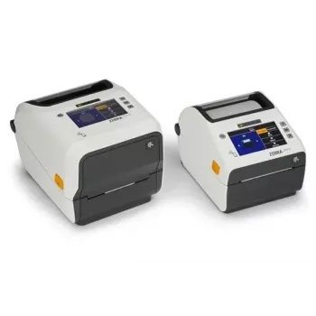 Zebra ZD621d-HC otsesoojustrükkija siltidele - 203 dpi - 4,3-tolline värviline puute-LCD - USB 2.0, LAN, jadaport, USB Host - valge