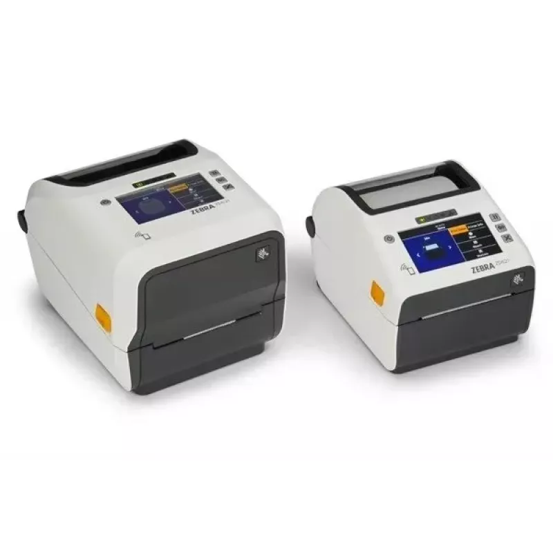 Zebra ZD621d-HC otsesoojustrükkija siltidele - 203 dpi - 4,3-tolline värviline puute-LCD - USB 2.0, LAN, jadaport, USB Host - valge
