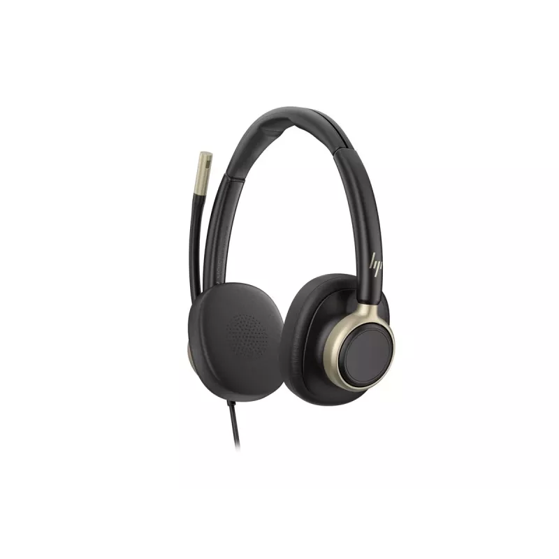 HP Poly Mission 825 Wired Stereo USB Headset with ANC - Black