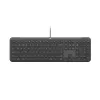 Logitech Signature Slim Wired K620 for Business, Šveitsi paigutus, Graphite