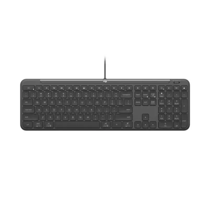 Logitech Signature Slim Wired K620 for Business, Šveitsi paigutus, Graphite