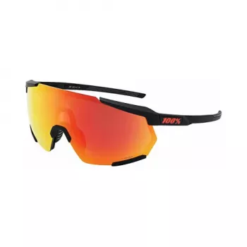 100% Racetrap 3.0 HiPER läätsedega Soft Tact mustad sportlikud päikeseprillid