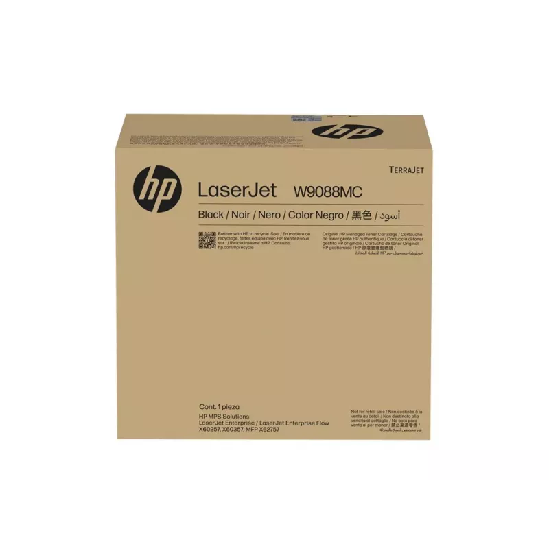 HP W9088MC Must Managed LaserJet Töörikassett