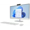 HP All-in-One 27-cr0024na lauaarvuti, 27 inch Full HD IPS-ekraan, Intel Core i7-1355U, 8GB DDR4 RAM, 512GB PCIe NVMe SSD, Windows 11 Home, Natural Silver (taastatud toode)
