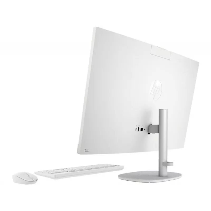 HP All-in-One 27-cr0024na lauaarvuti, 27 inch Full HD IPS-ekraan, Intel Core i7-1355U, 8GB DDR4 RAM, 512GB PCIe NVMe SSD, Windows 11 Home, Natural Silver (taastatud toode)
