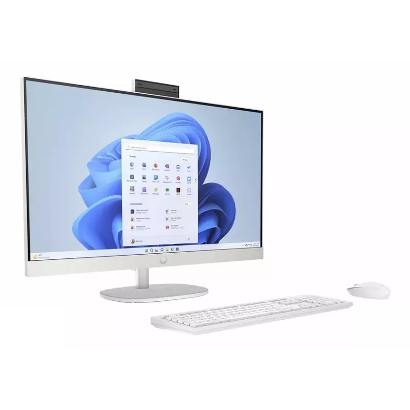 HP All-in-One 27-cr0041nf, AMD Ryzen 7 7730U, 27 inch Full HD IPS, 16 GB DDR4, 512 GB SSD, Windows 11 Home, Starry White