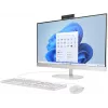 HP All-in-One 27-cr0042nf lauaarvuti, AMD Ryzen 5 7520U, 16 GB RAM, 512 GB SSD, 27 inch Full HD IPS-ekraan, Windows 11 Home, valge (taastatud toode)
