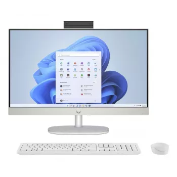 HP All-in-One 24-cr0061nf, AMD Ryzen 7 7730U, 16GB RAM, 1TB SSD, 23,8 inch Full HD IPS, Windows 11 Home, Valge