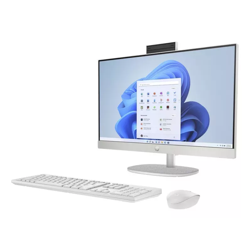 HP All-in-One 24-cr0061nf, AMD Ryzen 7 7730U, 16GB RAM, 1TB SSD, 23.8 inch Full HD IPS, Windows 11 Home, Valge