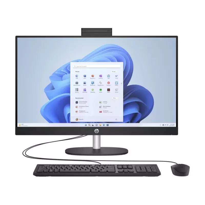 HP All-in-One 27-cr0037na, AMD Ryzen 7 7730U, 27 inch Full HD IPS, 16 GB RAM, 512 GB SSD, Windows 11 Home, Snow White (taastatud toode)