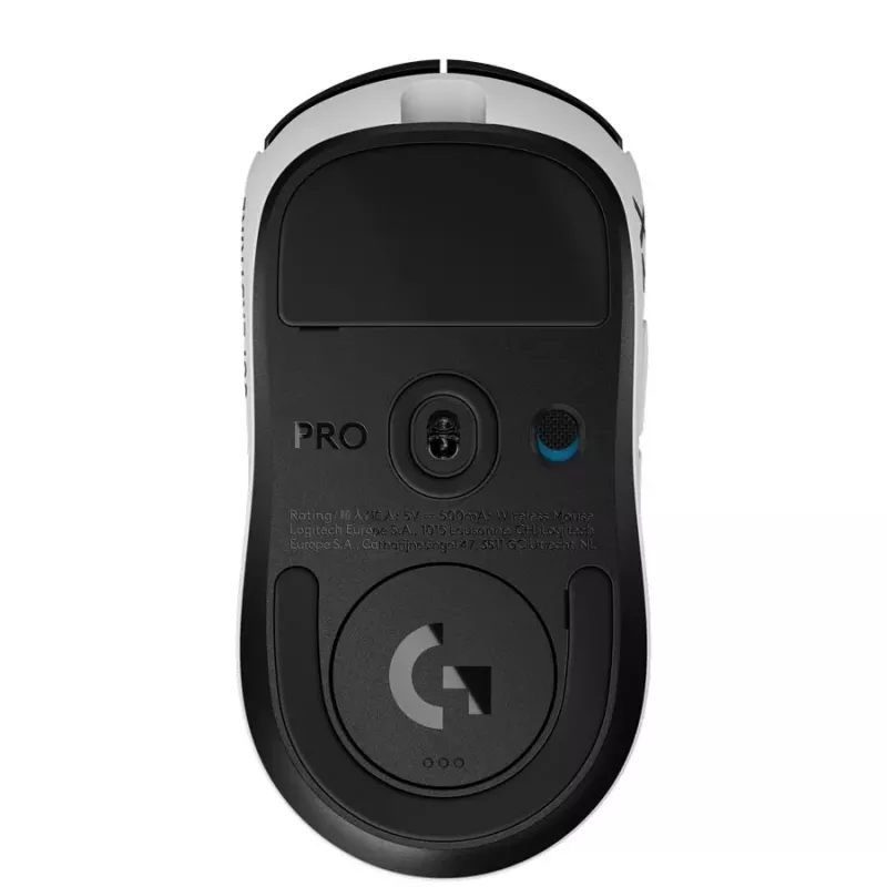Logitech G PRO X2 SUPERSTRIKE Optical Wireless Gaming Mouse - Must/Valge