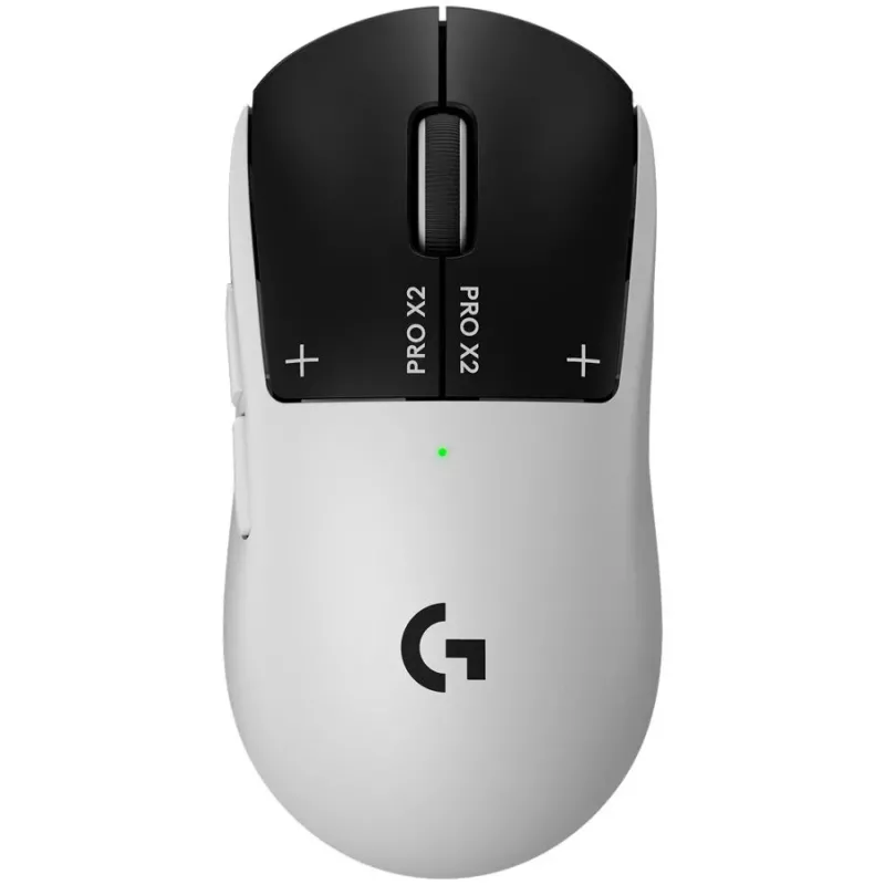 Logitech G PRO X2 SUPERSTRIKE Optical Wireless Gaming Mouse - Must/Valge
