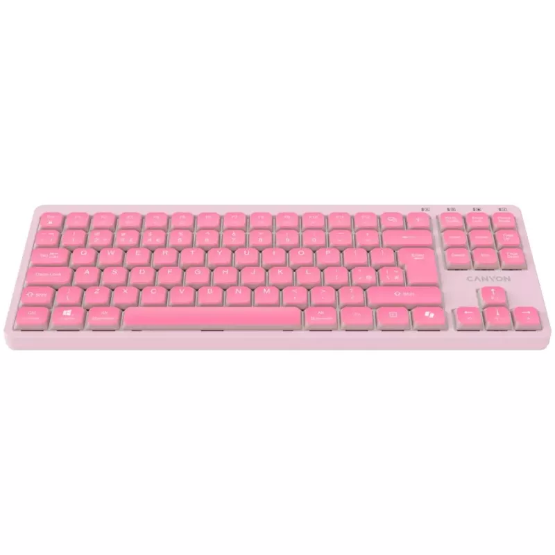 CANYON Keyboard OnType 10 Low Profile EN Wired Pink