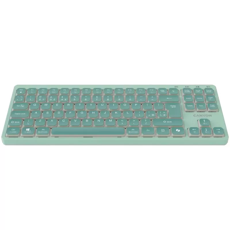 CANYON OnType 10 Low Profile EN Wired Green Keyboard