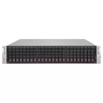 Supermicro SC216 BE1C-R609JBOD 2U 24x2.5 inch Hot-Swap SAS3 JBOD Korpus kahe 600W lülitusrežiimiga toiteplokiga