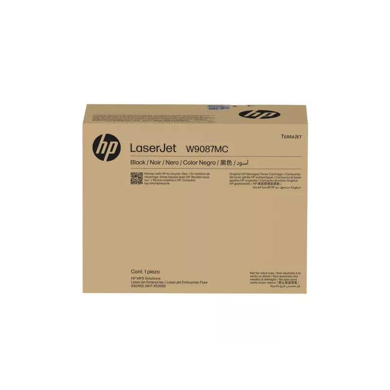 HP W9087MC Must hallatav LaserJet toonerikassett (50 000 lehekülge)