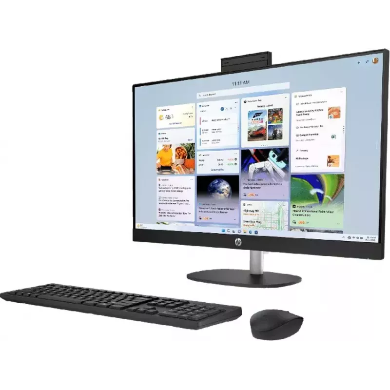 HP All-in-One 27-cr1003ne Intel Core Ultra 7 155U 32GB DDR5 RAM 512GB SSD 27 inch Full HD Touchscreen Windows 11 Home (taastatud toode)