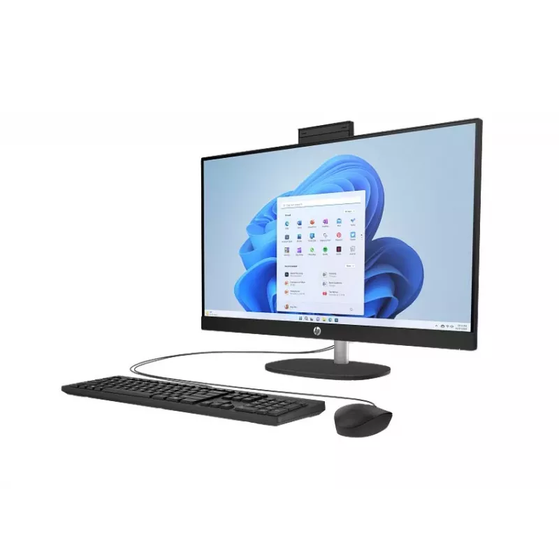 HP All-in-One 27-cr0912nc lauaarvuti, Intel Core i5-1334U, 16 GB RAM, 512 GB SSD, 27 inch Full HD IPS-ekraan, Windows 11 Home, valge (taastatud toode)