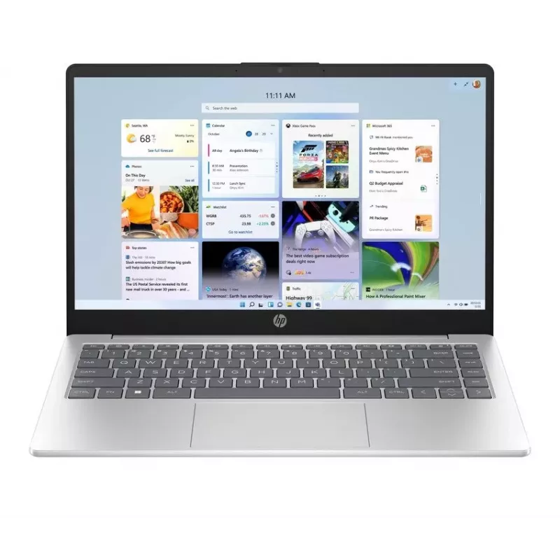 HP Laptop 14-em0021ne, AMD Ryzen 5 7520U, 8GB RAM, 256GB SSD, 14.0 inch FHD, Natural Silver, Windows 11 Home (taastatud toode)