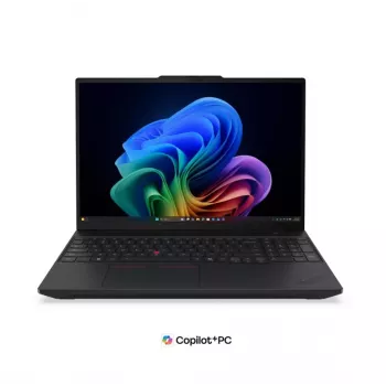 Lenovo ThinkPad T16 Gen 5 16 inch WUXGA sülearvuti, Intel Core Ultra 5 325U, 16GB DDR5, 512GB SSD, Intel Graphics, Windows 11 Pro, Põhjamaade taustvalgustusega klaviatuur, must, sõrmejäljelugeja, 5G-ga uuendatav, 3-aastane garantii
