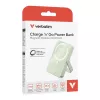 Verbatim Charge 'n' Go Magnetic Wireless Power Bank with Stand 10000mAh USB-C PD 3.0 Green