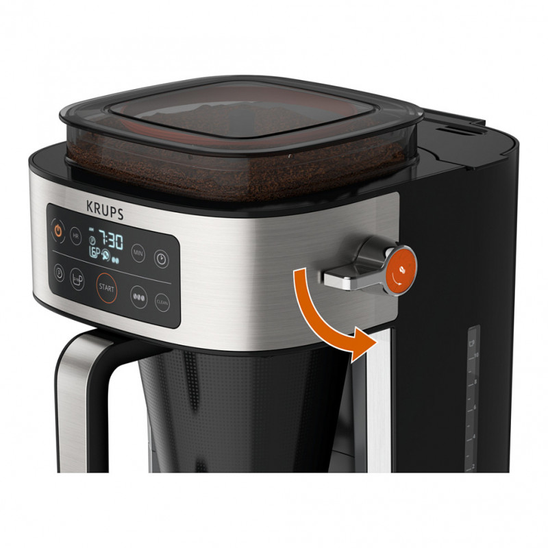 KRUPS KM760D Aroma Filter Kohvimasin Must 2-10 Tassi