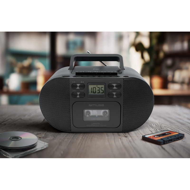 Muse M-188RDC CD Boombox Bluetooth, FM-raadio, USB, must