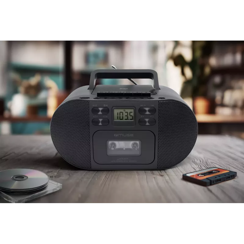 Muse M-188RDC CD Boombox Bluetooth, FM-raadio, USB, must