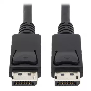 EATON Tripp Lite Series DisplayPort-kaabel lukustuvate pistikutega, 4K 60 Hz (M/M), must, 10 ft (3,05 m)