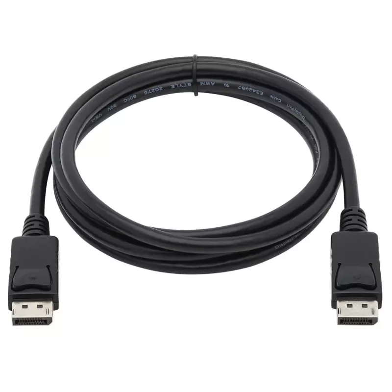 EATON Tripp Lite Series DisplayPort-kaabel lukustuvate pistikutega, 4K 60 Hz (M/M), must, 10 ft (3,05 m)
