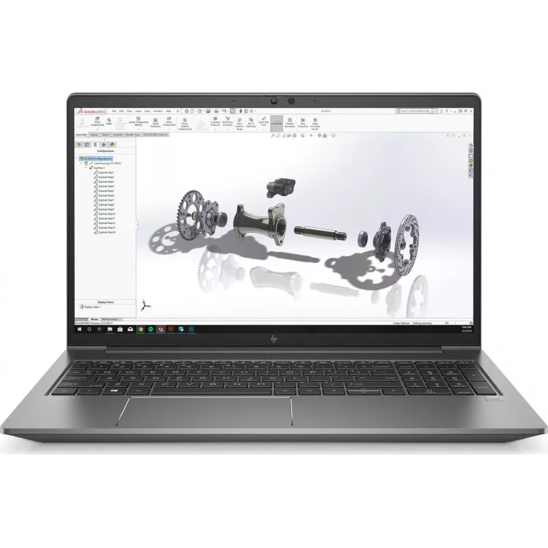 HP ZBook Power G7 15.6 inch FHD sülearvuti, Intel Core i7-10750H, 32GB RAM, 1TB SSD, NVIDIA Quadro T1000, Windows 10 Pro (taastatud toode)