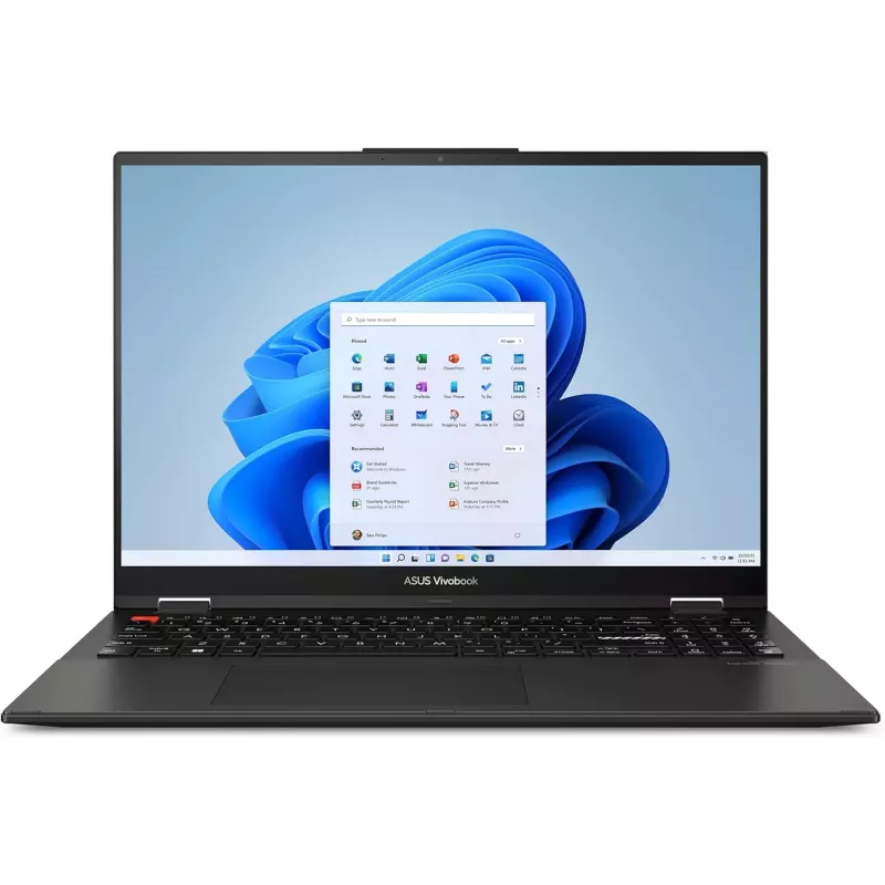 ASUS Vivobook S 16 Flip TN3604YA sülearvuti - AMD Ryzen 7 7730U, 16GB RAM, 512GB SSD, 16 inch WUXGA puuteekraan, Windows 11 Home, Cool Silver (taastatud toode)