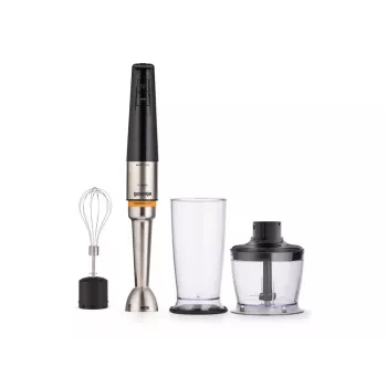 Gorenje HBX1200EB 1200 W käsimikser plastkannuga, 0,8 L, roostevabast terasest varras, must