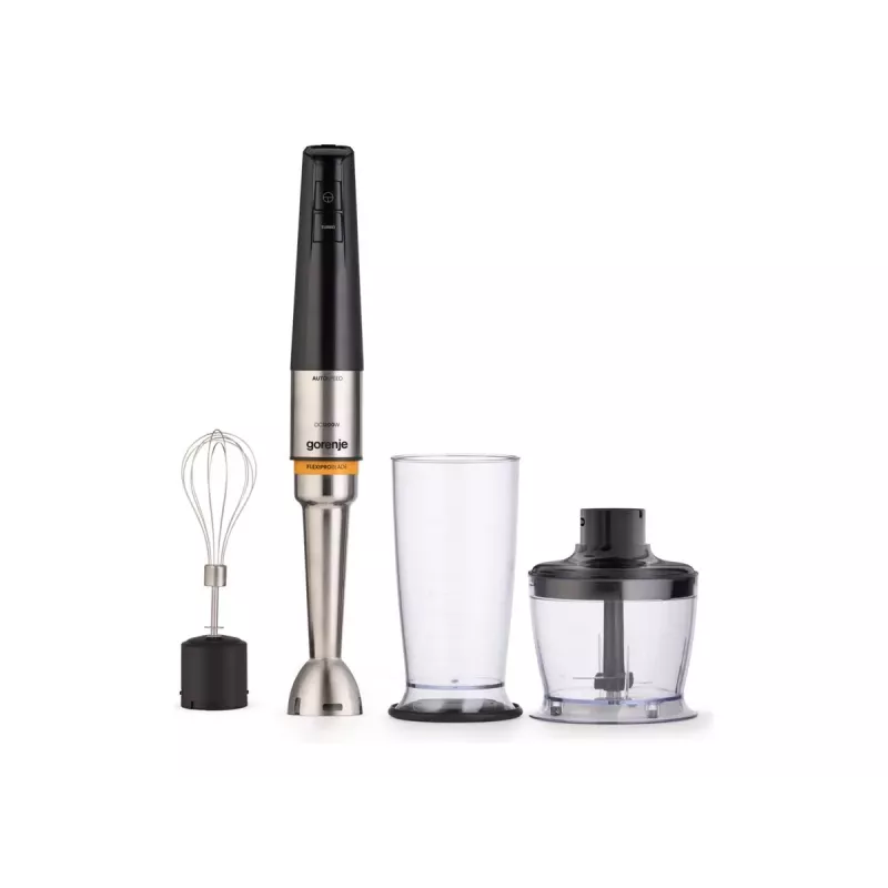 Gorenje HBX1200EB 1200 W käsimikser plastkannuga, 0,8 L, roostevabast terasest varras, must