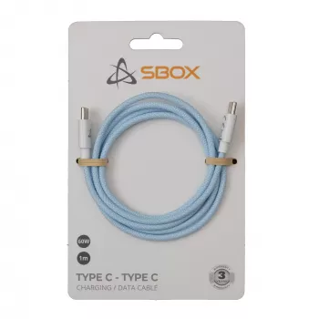 SBOX USB-C to USB-C kaabel 1m Sinine - Laadimine ja andmesünkroonimine